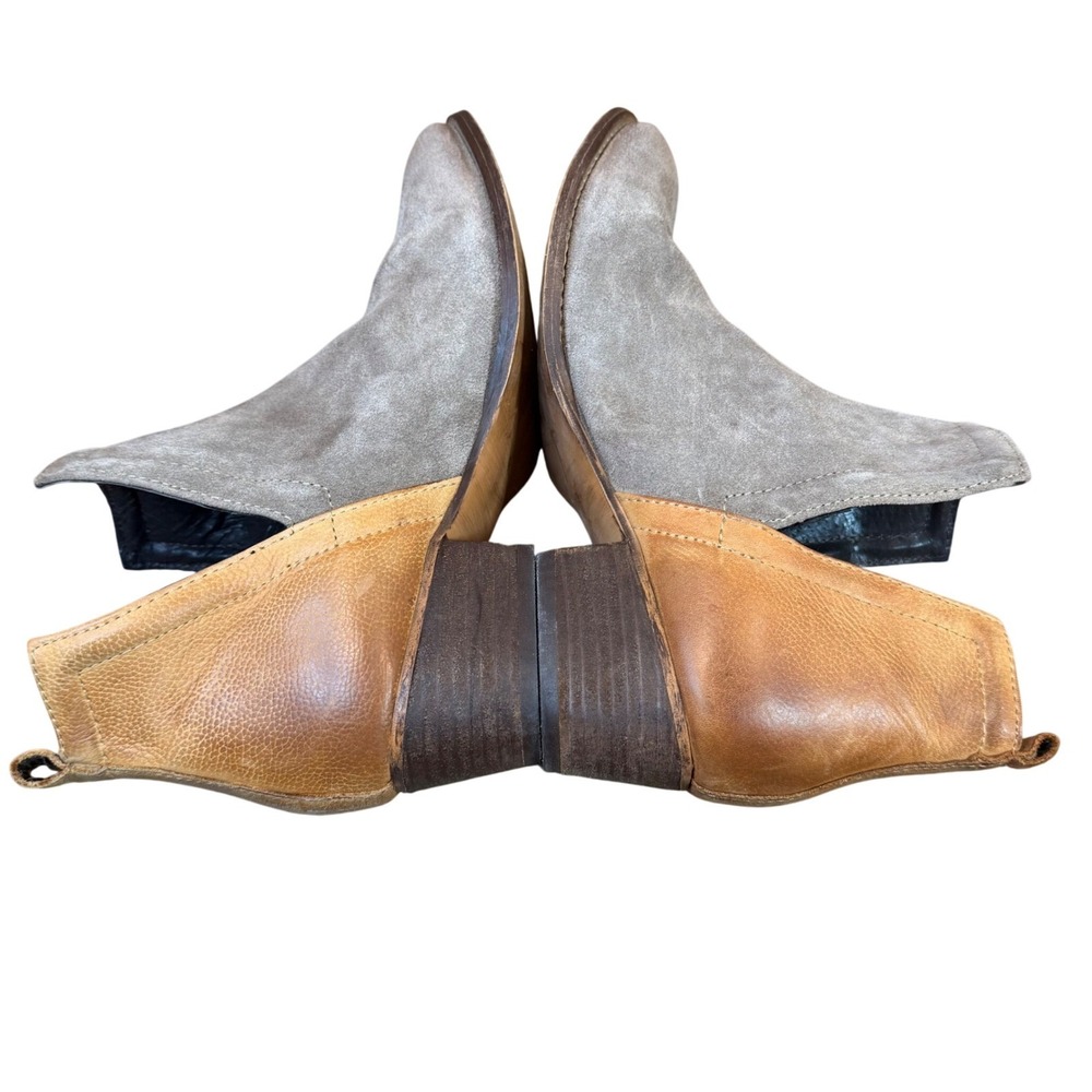 Diba True Stop By Ankle Boots Dust‎ Cognac Suede Leather Block Heel Size 9 - Picture 7 of 8